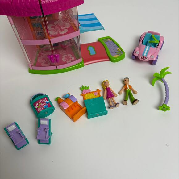 Vintage Polly Pocket Magnetic Polly Place Surf Diner Set *Flawed* - Picture 3 of 6